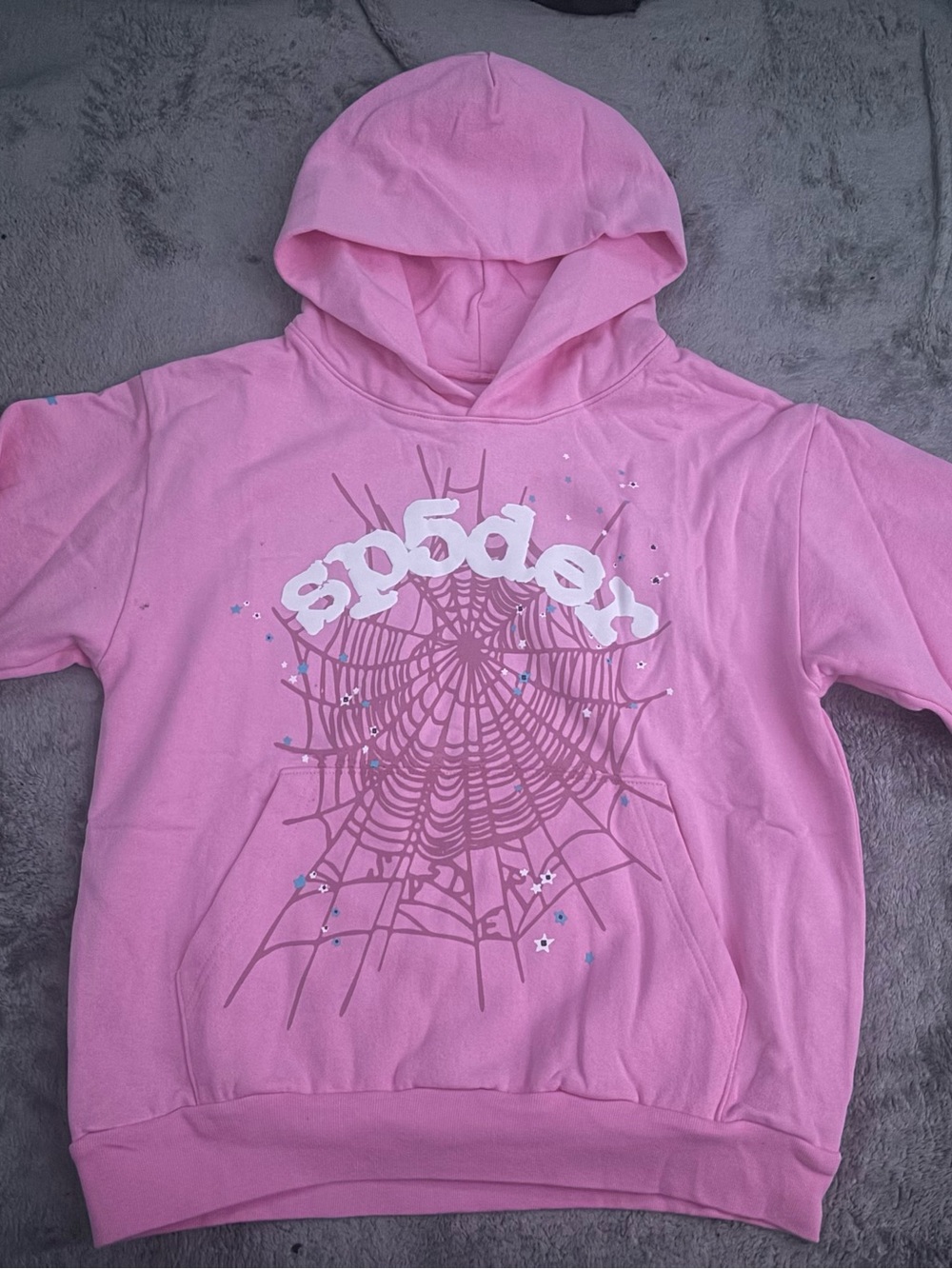 Pink Graphic Sp5der Hoodie OG Web
